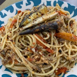 Spanish Sardines Spaghetti